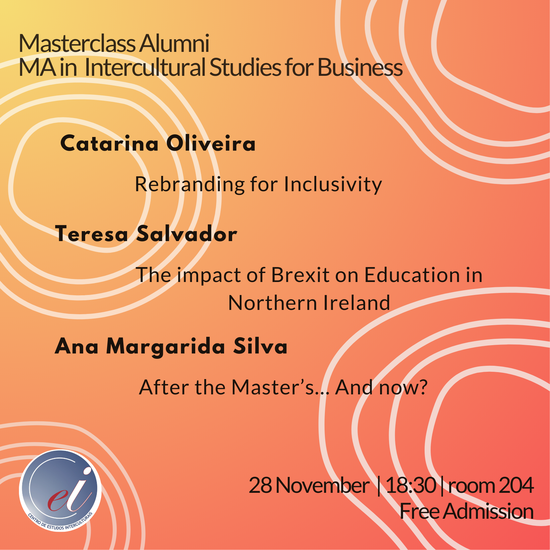 Masterclass Alumni do Mestrado em Intercultural Studies for Business 