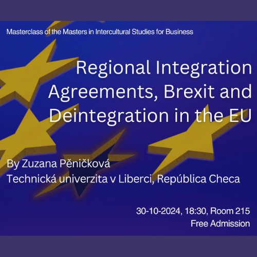 Masterclass “Regional Integration Agreements, Brexit and Deintegration in the EU”