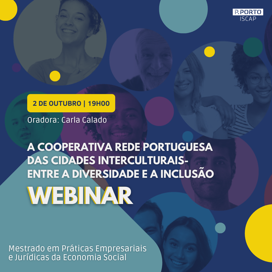 Webinar: A Cooperativa Rede Portuguesa das Cidades Interculturais- entre a diversidade e a inclusão